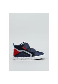 Geox - Buty GEOX B KILWI BOY Niebieski. Okazja: na co dzień. Kolor: niebieski. Materiał: tkanina, skóra