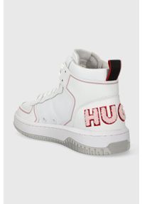Hugo - HUGO sneakersy Kilian kolor biały 50503103. Nosek buta: okrągły. Zapięcie: sznurówki. Kolor: biały. Szerokość cholewki: normalna #2