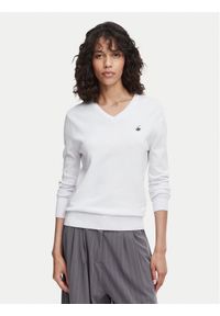 Beverly Hills Polo Club Sweter P-SS26W-M536563 Biały Regular Fit. Typ kołnierza: polo. Kolor: biały. Materiał: bawełna #1