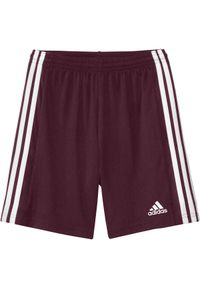 Adidas - Spodenki piłkarskie dla dzieci adidas Squadra 21 Short. Kolor: czerwony, wielokolorowy, brązowy, biały. Materiał: poliester. Długość: krótkie. Styl: sportowy #1