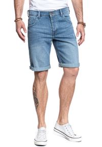 Mustang - SPODENKI MUSTANG 5-Pocket-Short 1007720 5000 415. Materiał: jeans #7