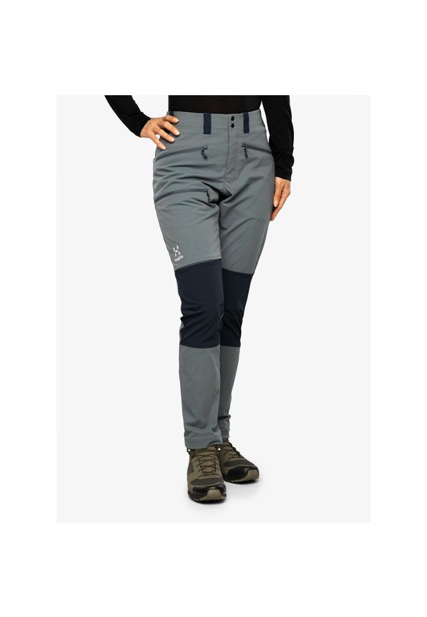 Haglöfs - Spodnie górskie damskie Haglofs Mid Slim Pant. Kolor: niebieski. Sport: turystyka piesza