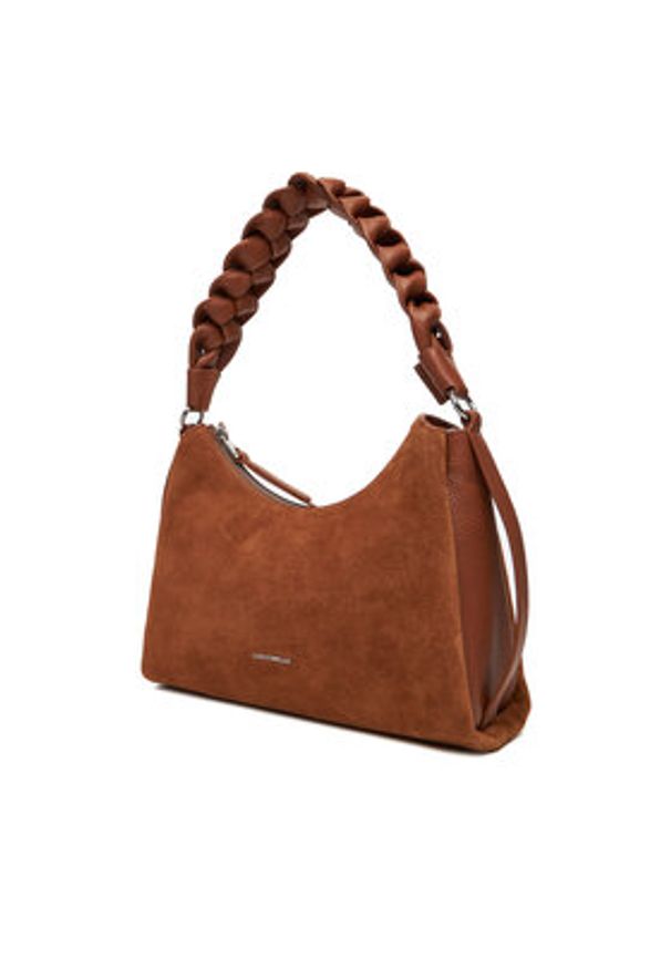 Coccinelle Torebka P6P Boheme Suede Bimaterial E1 P6P 13 03 01 Brązowy. Kolor: brązowy. Materiał: skórzane, zamszowe