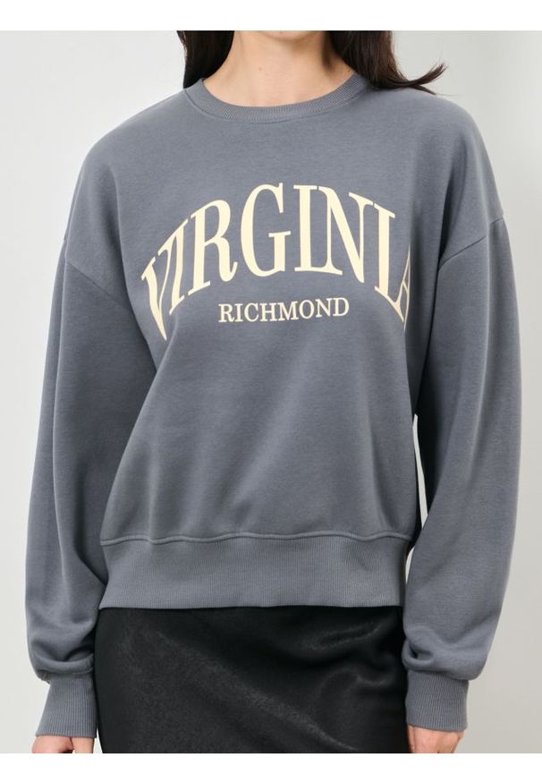 Sinsay - Bluza crewneck - szary. Kolor: szary