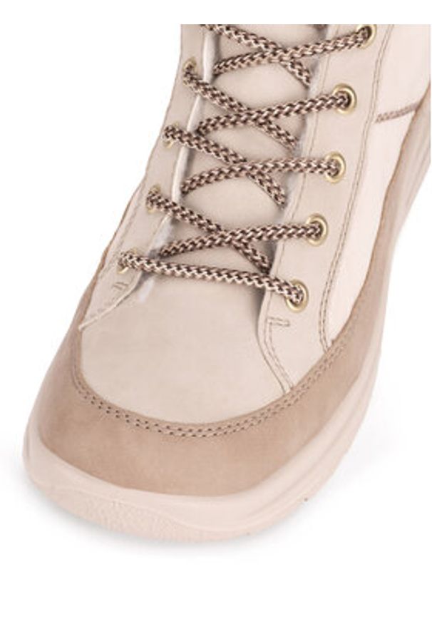 Rieker Trzewiki L7742-62 Beżowy. Kolor: beżowy. Materiał: materiał