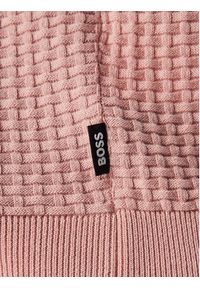 BOSS Sweter H-Nilton 50560468 Różowy Regular Fit. Kolor: różowy. Materiał: bawełna #4
