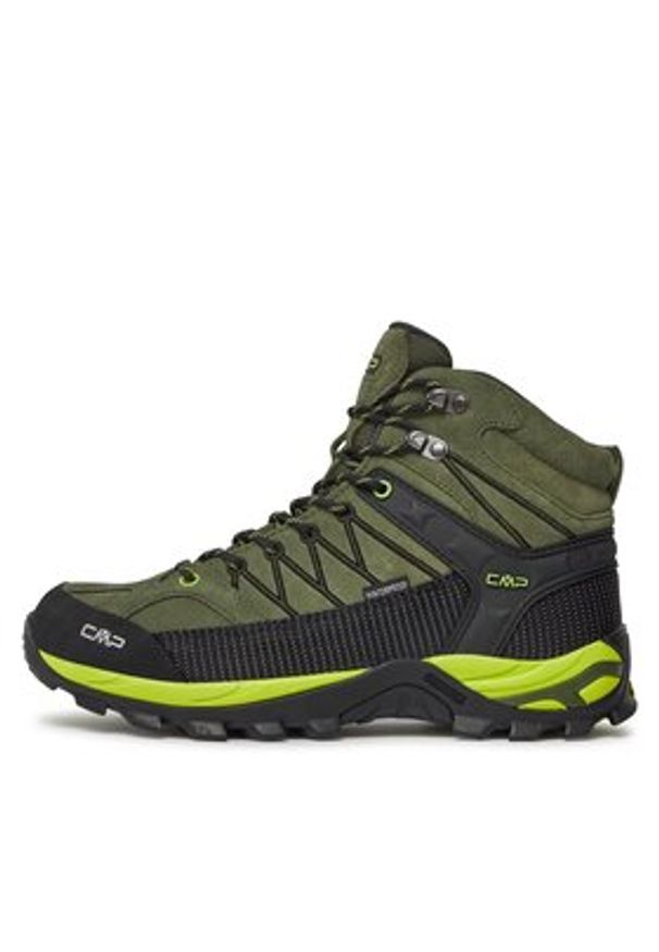 CMP Trekkingi Rigel Mid Trekking Shoes Wp 3Q12947 Khaki. Kolor: brązowy. Materiał: zamsz, skóra. Sport: turystyka piesza