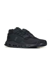Buty do biegania męskie On Running Cloudnova 2. Zapięcie: sznurówki. Kolor: czarny. Materiał: materiał, syntetyk. Szerokość cholewki: normalna. Sport: bieganie