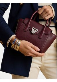 Lauren Ralph Lauren - LAUREN RALPH LAUREN Torebka Small Tanner 431969349009 Bordowy. Kolor: czerwony. Materiał: skórzane #7