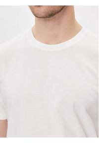 Calvin Klein Jeans T-Shirt Two Tone Monologo J30J324783 Biały Regular Fit. Kolor: biały. Materiał: bawełna