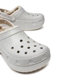 Crocs Klapki Classic Platform Glitter Lined Clog W 210413 Czarny. Kolor: czarny. Obcas: na platformie