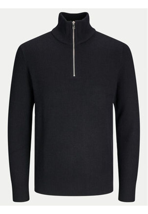 Jack & Jones Sweter Perfect 12257773 Czarny Regular Fit. Kolor: czarny. Materiał: syntetyk