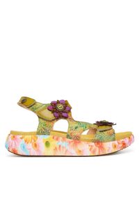 Laura Vita Sandały Nikito 03 Zielony. Kolor: zielony. Materiał: skóra #1