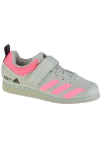 Adidas - Buty adidas Powerlift 5 Weightlifting M GY8920 Linen Green zielone. Kolor: zielony. Materiał: materiał, syntetyk, guma. Szerokość cholewki: normalna. Sport: fitness #5