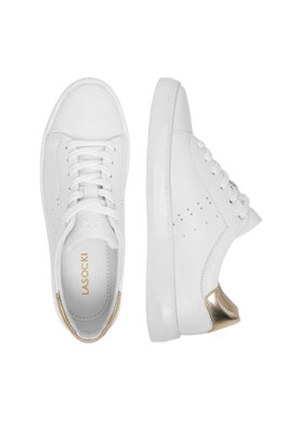 Lasocki Sneakersy CEO-WI16-D557-04 Biały. Kolor: biały. Materiał: skóra