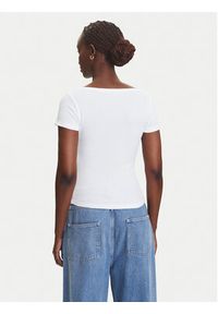 Tommy Jeans T-Shirt Henley DW0DW20902 Biały Slim Fit. Typ kołnierza: typu henley. Kolor: biały. Materiał: syntetyk, bawełna #3