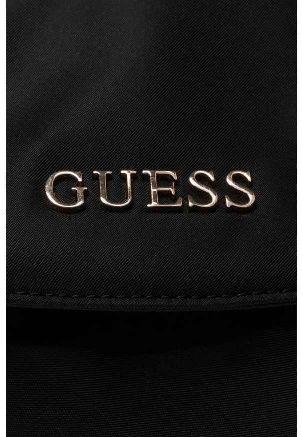 Guess - GUESS Czarny plecak Backbag. Kolor: czarny. Materiał: poliester