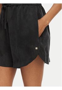 Hugo - HUGO Szorty materiałowe Hermione-1 50559554 Czarny Loose Fit. Kolor: czarny. Materiał: materiał #3