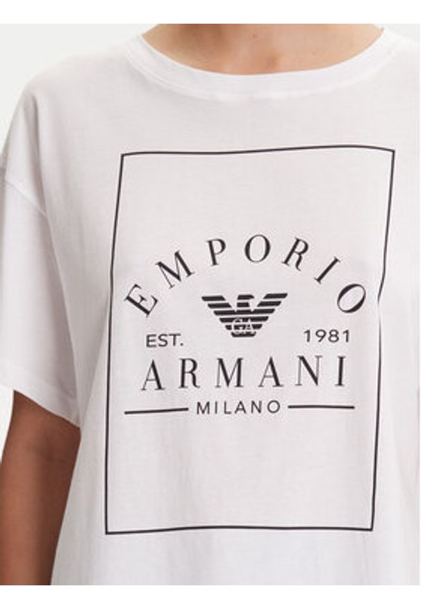Emporio Armani Underwear T-Shirt EW000553 AF10887 U0002 Biały Loose Fit. Kolor: biały. Materiał: bawełna