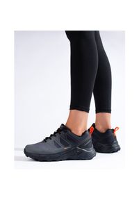 Szare buty trekkingowe damskie DK Softshell czarne. Kolor: czarny, szary, wielokolorowy. Materiał: softshell #3