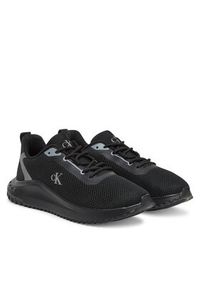 Calvin Klein Jeans Sneakersy Eva Runner L-Up Mix Mesh Logo Ck YW0YW01851 Czarny. Kolor: czarny. Materiał: materiał #6