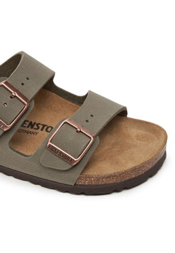 Birkenstock Klapki Arizona Bs 0151213 Szary. Kolor: szary. Materiał: skóra