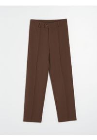 Sinsay - Spodnie cygaretki - brązowy. Kolor: brązowy #1