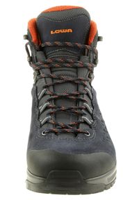 Buty trekkingowe męskie Lowa EXPLORER 2 GTX MID. Kolor: pomarańczowy, wielokolorowy, niebieski. Materiał: zamsz