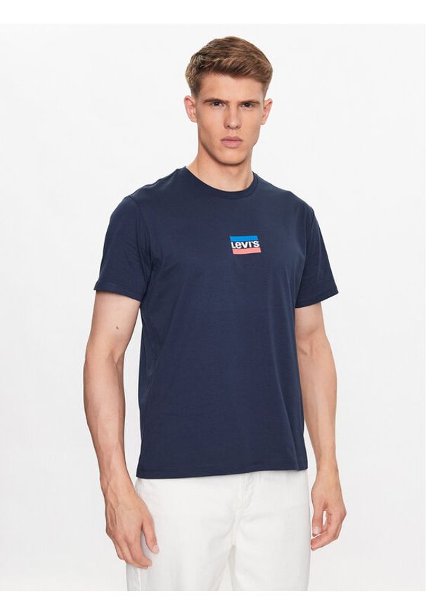 Levi's® T-Shirt Graphic 22491-1290 Granatowy Regular Fit. Kolor: niebieski. Materiał: bawełna
