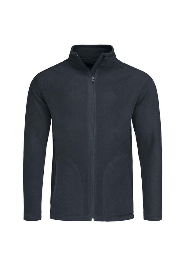 Stedman - Męska Klasyczna Bluza Polarowa. Kolor: niebieski. Materiał: polar. Sezon: zima. Styl: klasyczny