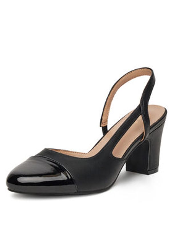 Clara Barson Czółenka WS24202-01 Czarny. Kolor: czarny. Materiał: skóra