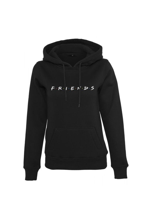 Urban Classics - Damska bluza z kapturem Urban Classic friend. Typ kołnierza: kaptur. Kolor: czarny