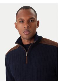 PAUL & SHARK - Paul&Shark Sweter 15311113 Granatowy Regular Fit. Kolor: niebieski. Materiał: wiskoza #4