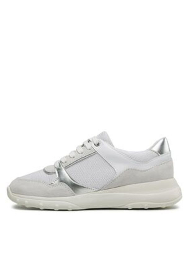 Geox Sneakersy D Alleniee A D35LPA 0AS22 C1352 Biały. Kolor: biały. Materiał: materiał