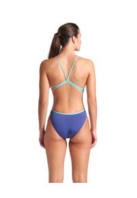 Strój Kąpielowy Damski Arena Lace Back Solid. Kolor: niebieski