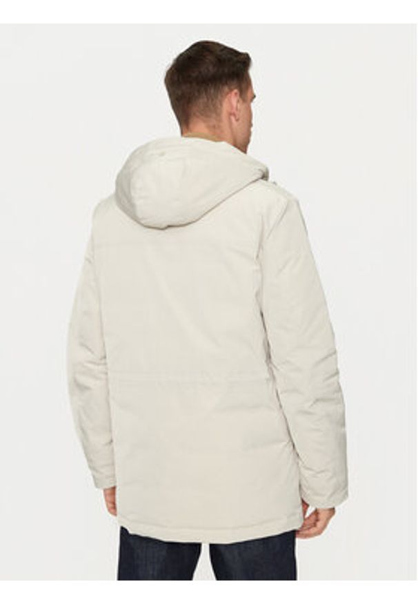 Geox Parka Sandford M4628F T3148 F1616 Écru Regular Fit. Materiał: syntetyk