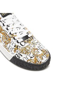 Versace Jeans Couture Sneakersy 76YA3SK6 Biały. Kolor: biały. Materiał: skóra #6