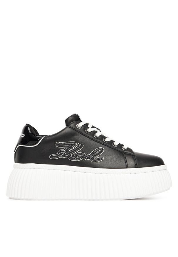 Karl Lagerfeld - KARL LAGERFELD Sneakersy KL42311A Czarny. Kolor: czarny. Materiał: skóra