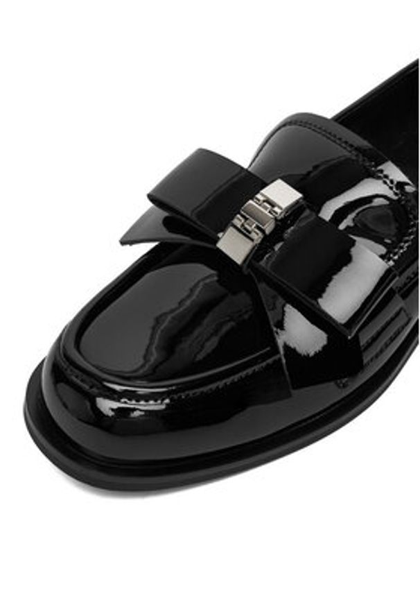 Gino Rossi Loafersy EO-IVY-1742-575-7, Czarny. Kolor: czarny. Materiał: syntetyk, skóra