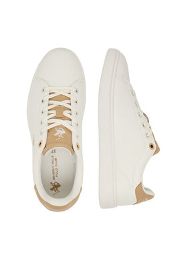 Beverly Hills Polo Club Trampki CEOWB-VSS25003W Biały. Kolor: biały. Materiał: materiał