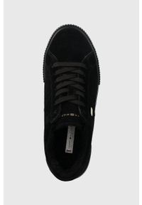 TOMMY HILFIGER - Tommy Hilfiger sneakersy zamszowe VULC SUEDE SNEAKER LO kolor czarny FW0FW07548. Nosek buta: okrągły. Kolor: czarny. Materiał: zamsz #5