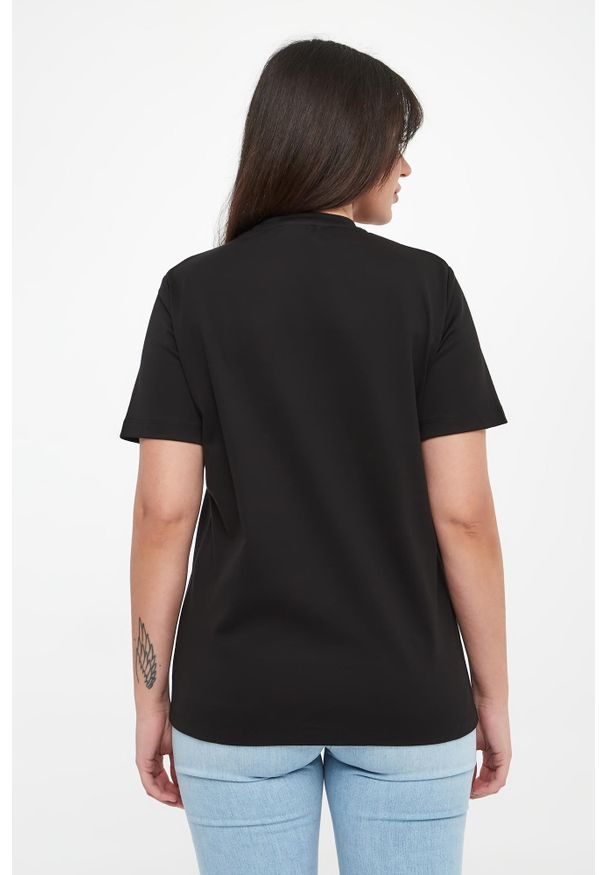 Elisabetta Franchi - T-shirt damski z logo ELISABETTA FRANCHI