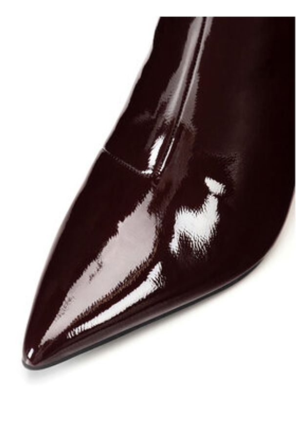 Nine West Botki WFA2829-1 Bordowy. Kolor: czerwony. Materiał: materiał