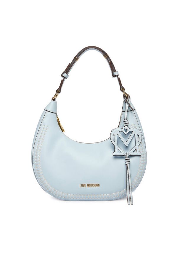 Love Moschino - LOVE MOSCHINO Torebka JC4095PP1OLI0701 Błękitny. Kolor: niebieski. Materiał: skórzane