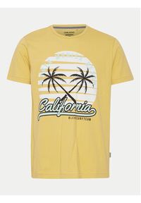 Blend T-Shirt 20716517 Żółty Regular Fit. Kolor: żółty. Materiał: bawełna