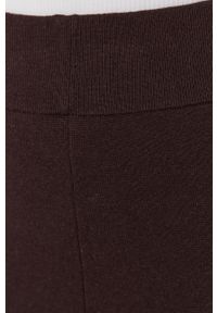 Drykorn Spodnie Allow damskie kolor brązowy szerokie high waist. Stan: podwyższony. Kolor: brązowy. Materiał: dzianina #3