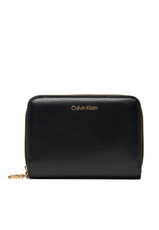 Mały Portfel Damski Calvin Klein. Kolor: czarny