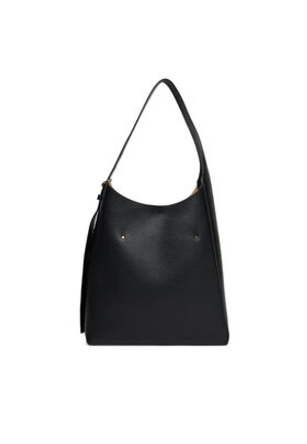 Tory Burch Torebka Romy Hobo 170964 Czarny. Kolor: czarny. Materiał: skórzane