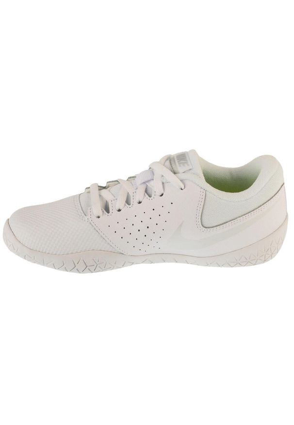 Nike - Buty sportowe Sneakersy dziewczęce, Cheer Sideline IV. Kolor: biały. Sport: turystyka piesza