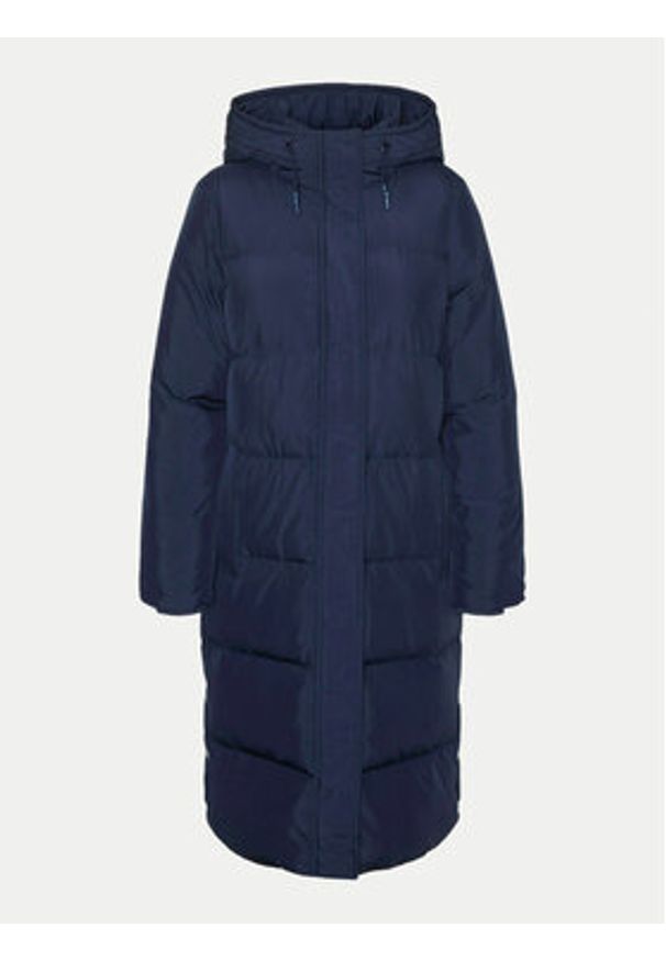 Vero Moda Płaszcz zimowy Erica Holly 10251595 Granatowy Regular Fit. Kolor: niebieski. Materiał: syntetyk. Sezon: zima